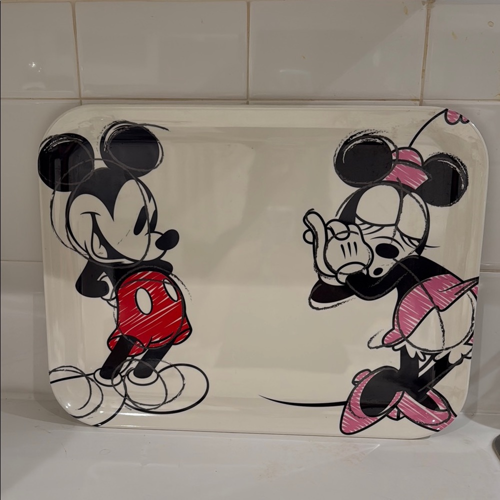 Mickey and Minnie Mouse Tray